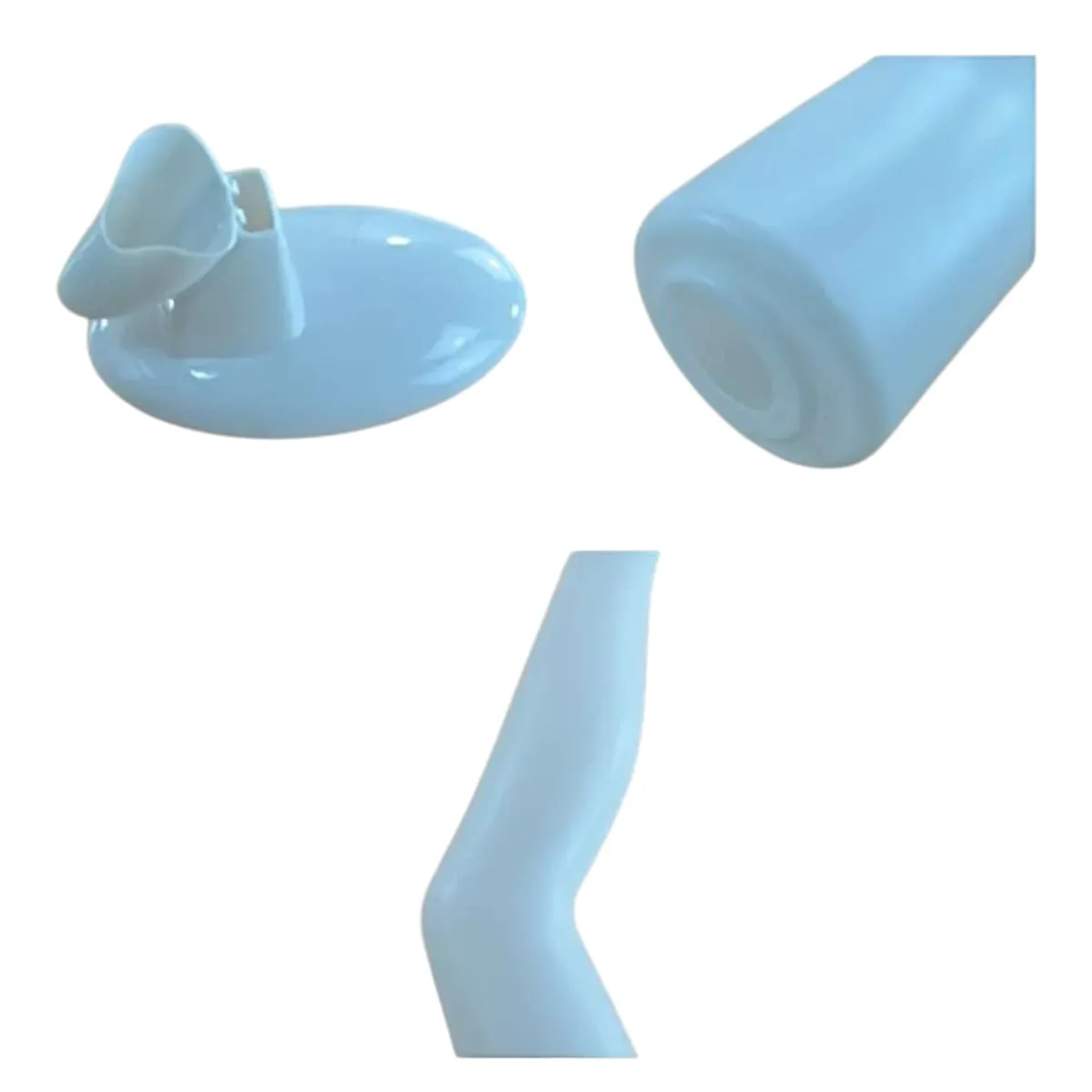 GENERICO - Pierna de Maniquí Exhibidora Blanca Gms