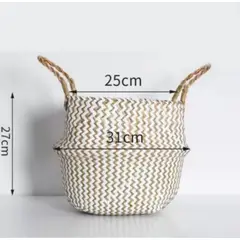 GENERICO - Set Canasto Para Plantas Con Asas Boho Artesanal