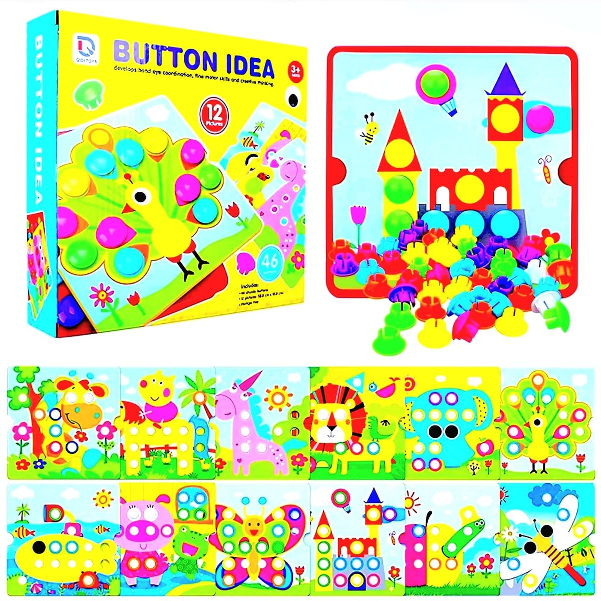 GENERICO - Juego De Aprendizaje Educativo Pintando Con Botones