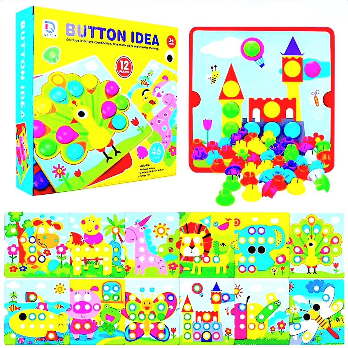 GENERICO - Juego De Aprendizaje Educativo Pintando Con Botones