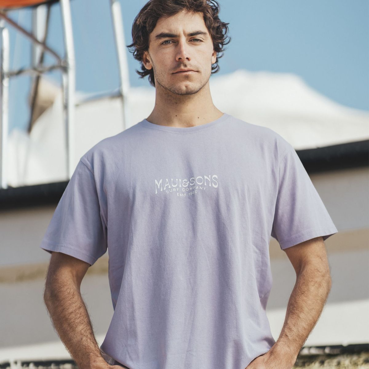 MAUI AND SONS - Polera MC Fahel Morado Hombre Maui And Sons - Morado