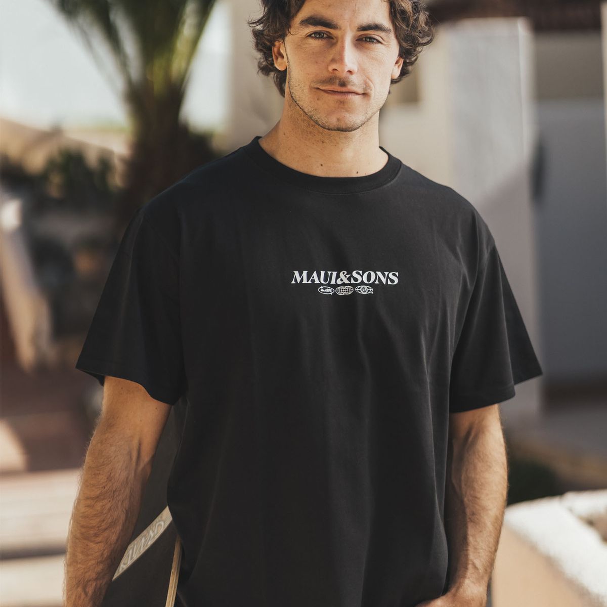 MAUI AND SONS - Polera MC Fufifo Negro Hombre Maui And Sons - Negro