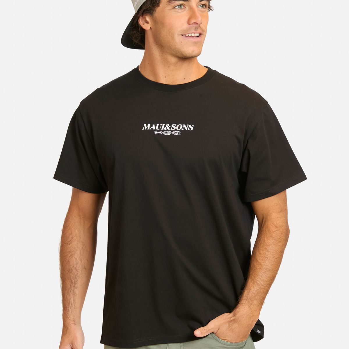 MAUI AND SONS - Polera MC Fufifo Negro Hombre Maui And Sons - Negro