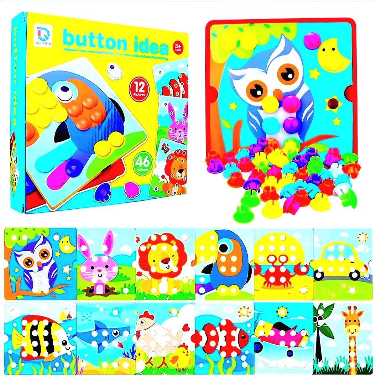 GENERICO - Juego Pintando Con Botones De Aprendizaje Educativo
