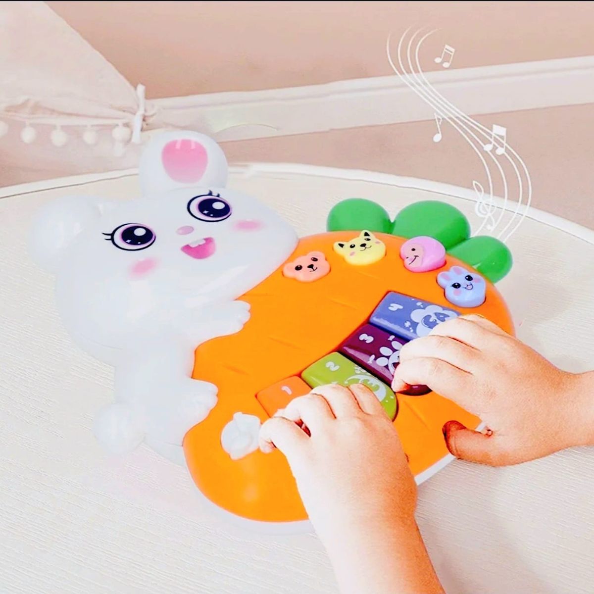 GENERICO - Juego Educativo Piano Musical Diferentes Sonidos Conejo