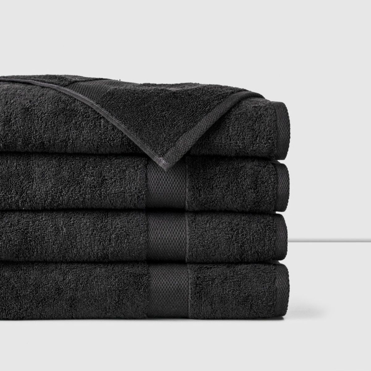CANNON - TOALLA DE BAÑO 100% ALGODÓN 500 GRS 70×140 CM  BLACK  CANNON