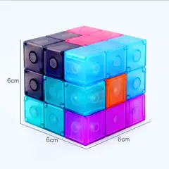 GENERICO - Juego Educativo Cubo Mágico 3D Magnético Puzle