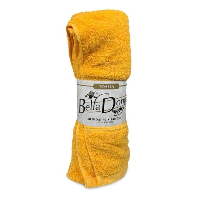 DORAL - TOALLA DE MANO BELLA DONNA 70×140 CM  AMARILLO  DORAL