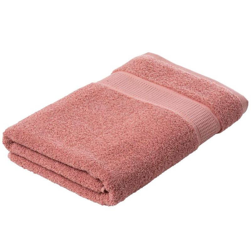 LOURDES - TOALLÓN DE BAÑO 90×150 CM  PALO ROSA  LOURDES