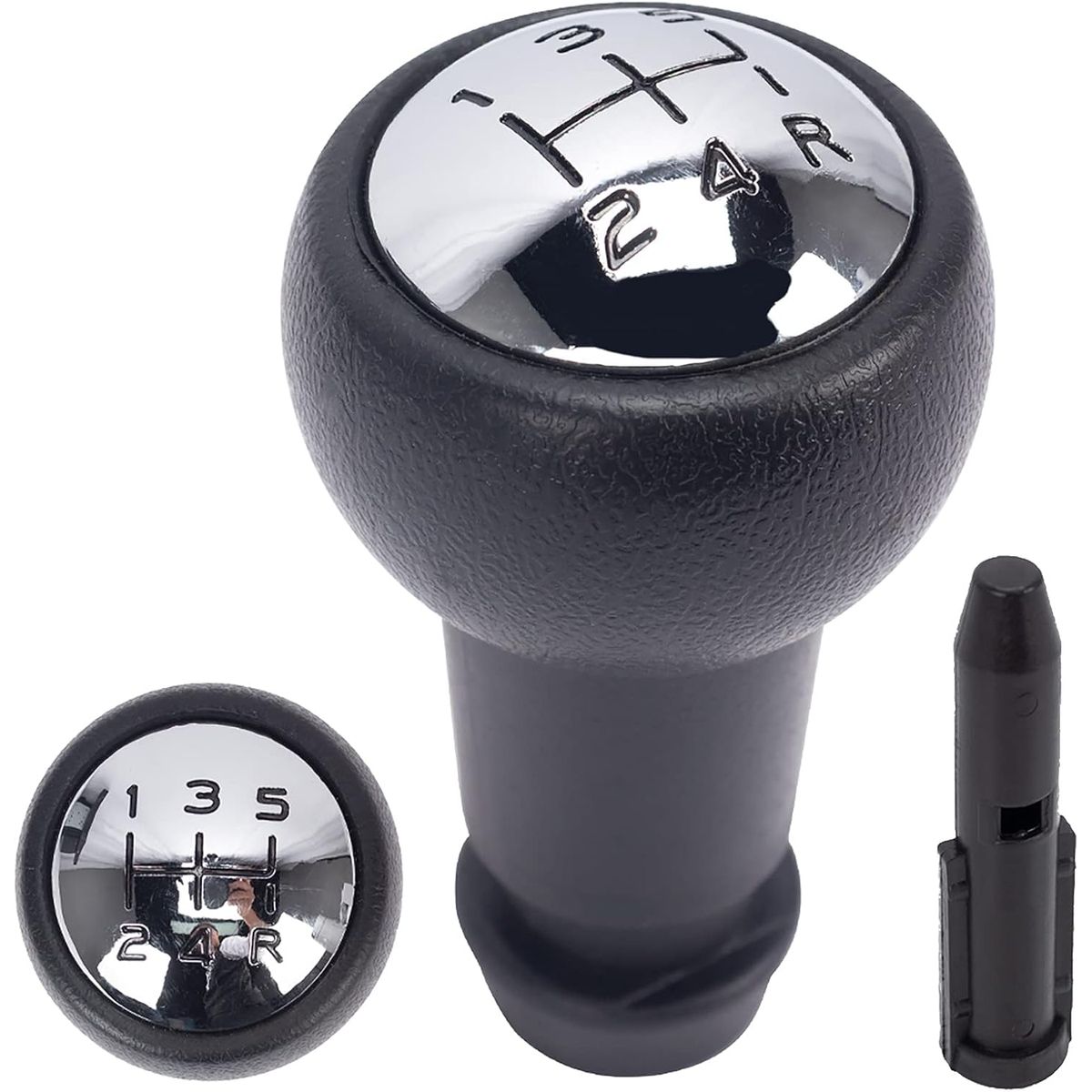 ATURE - Pomo Palanca Cambio + Convertidor Para Peugeot 206 207 307