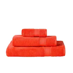 AMERICAN FAMILY - TOALLA DE MANO 100% ALGODÓN 450 GRS 45×80 CM CORAL