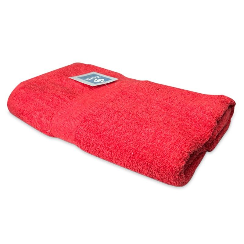 ZAHR - TOALLA DE BAÑO COLECCIÓN 70×140 CM  ROJO  ZAHR