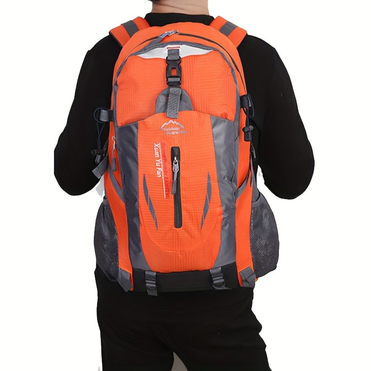 VATYERTY - Mochila de senderismo de nailon con ajuste universal Naranja