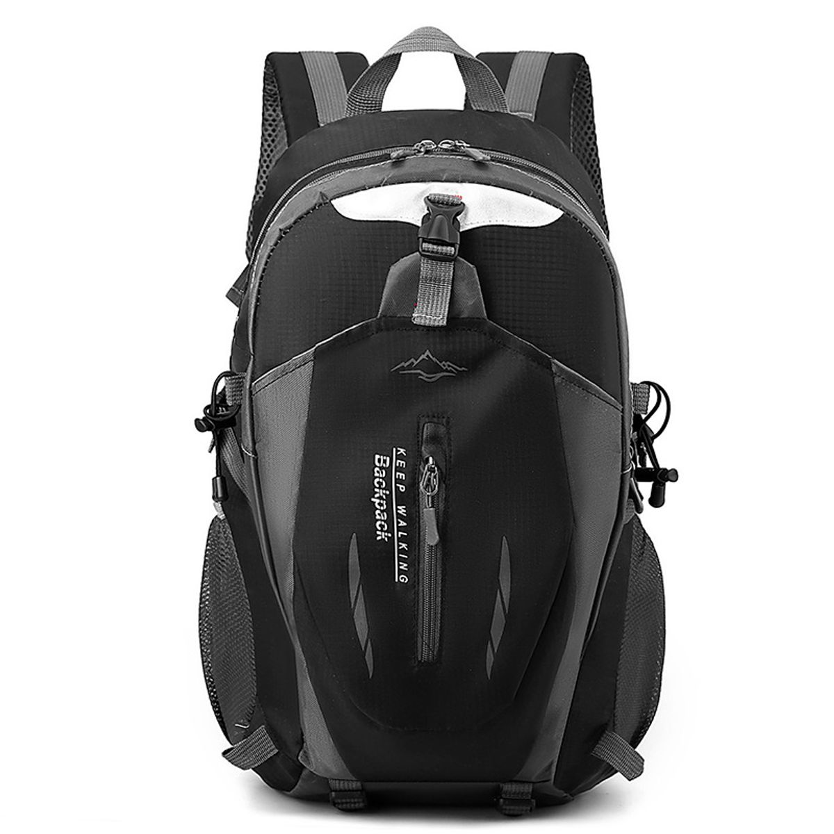VATYERTY - 1 bolsa montañismo ligera nailon transpirable de gran capacidad Negro