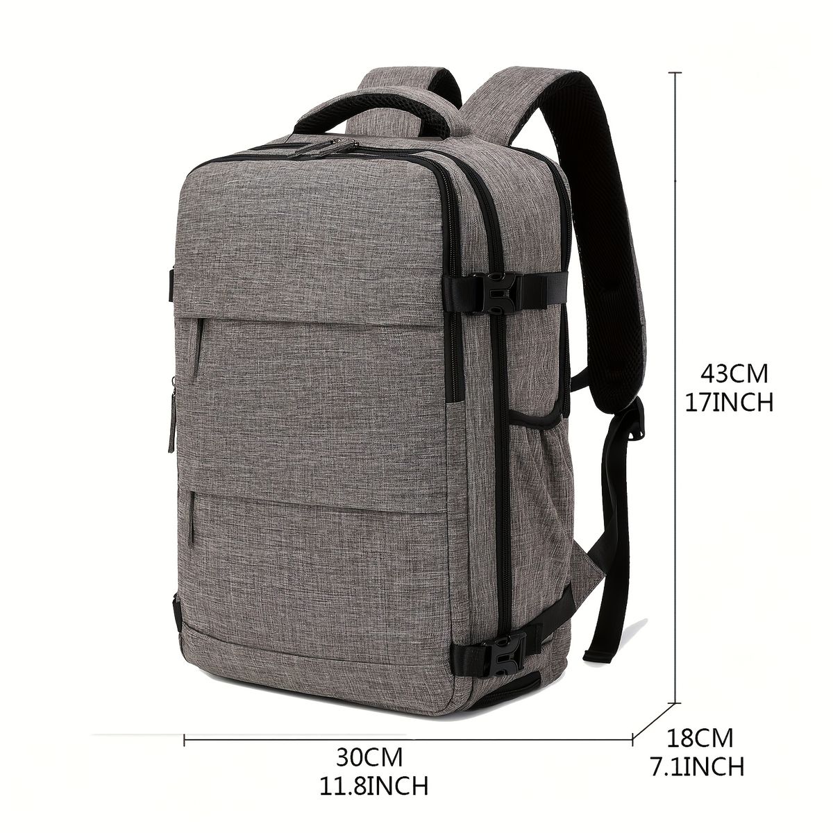 VATYERTY - Mochila Unisex Gris