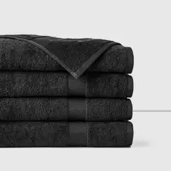 CANNON - TOALLA DE BAÑO 100% ALGODÓN 500 GRS 70×140 CM BLACK