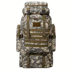VATYERTY - Mochila de senderismo de gran capacidad de 80 L Gris