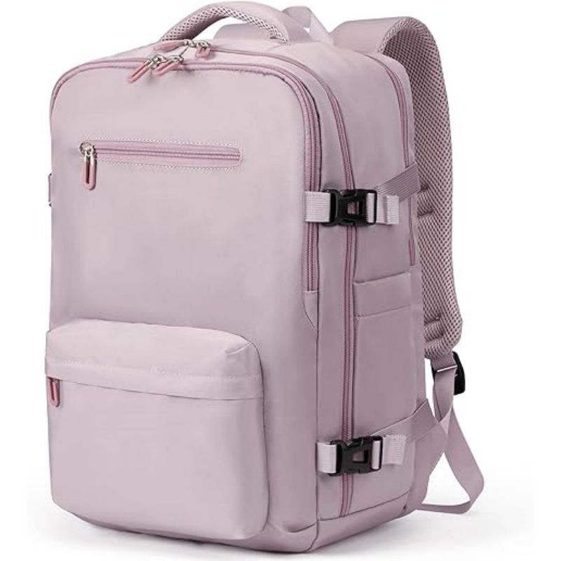 VATYERTY - Mochila de viaje para portátil para mujer y hombre Rosado