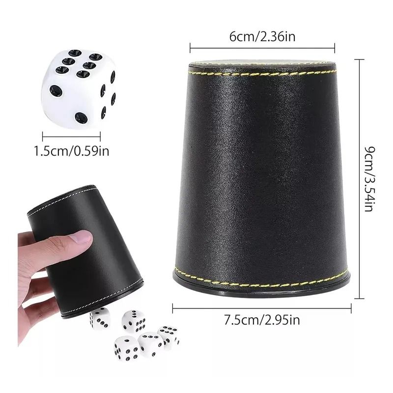 GENERICO - Juego De 4 Cachos Eco Cuero Negro