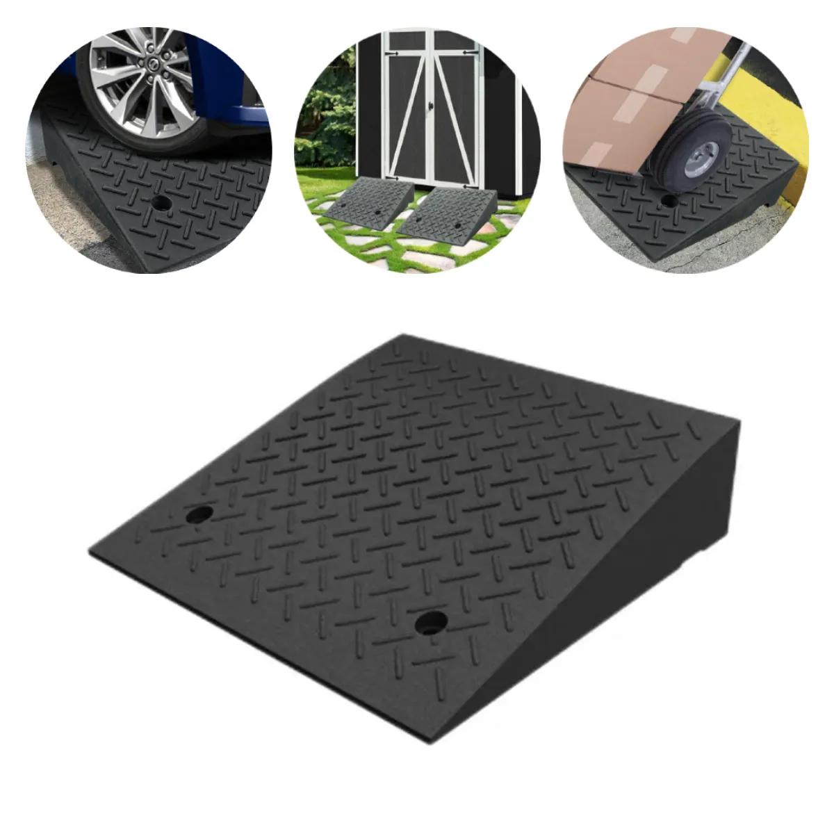 KINDA NICE - Rampa Triangular De Goma De 50 Cm Vehículos Silla De Ruedas