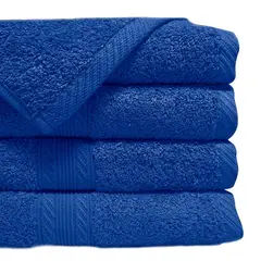 LOURDES - TOALLÓN DE BAÑO 90×150 CM AZUL