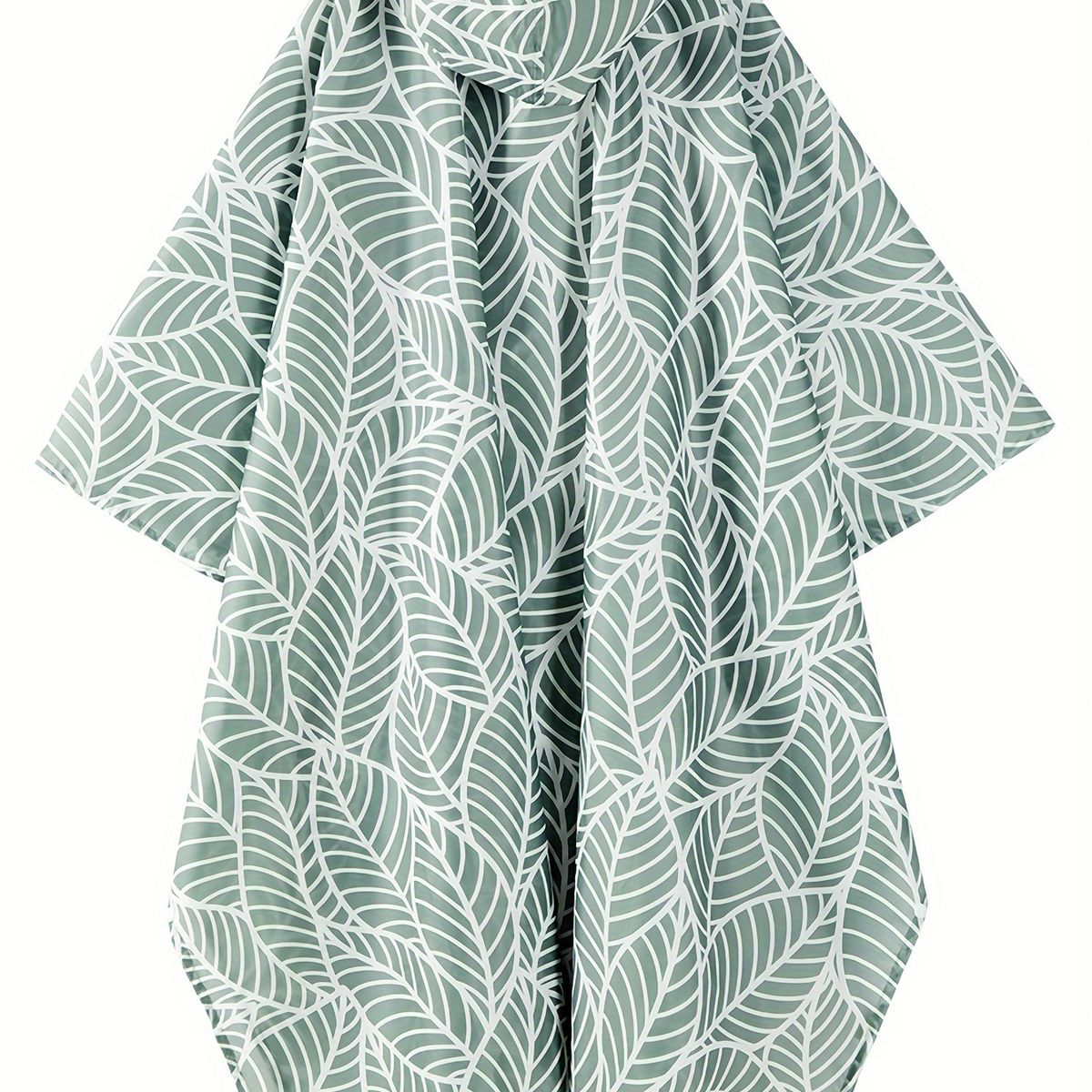 VATYERTY - Poncho de lluvia ligero con capucha y bolsillo Verde