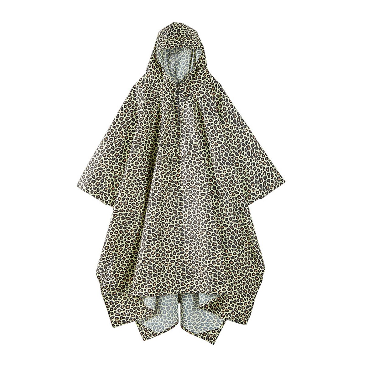 VATYERTY - Poncho de lluvia ligero con capucha y bolsillo Marrón