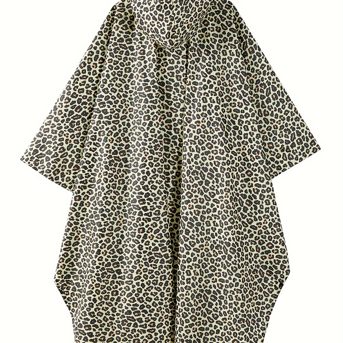 VATYERTY - Poncho de lluvia ligero con capucha y bolsillo Marrón