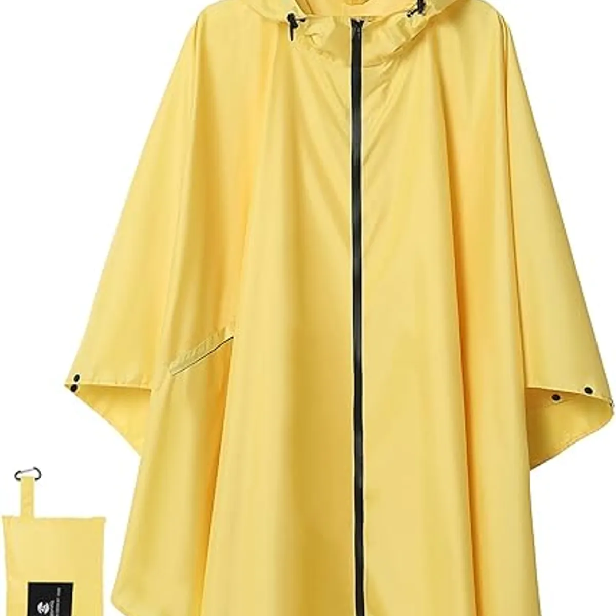 VATYERTY - Poncho impermeable unisex con capucha Amarillo