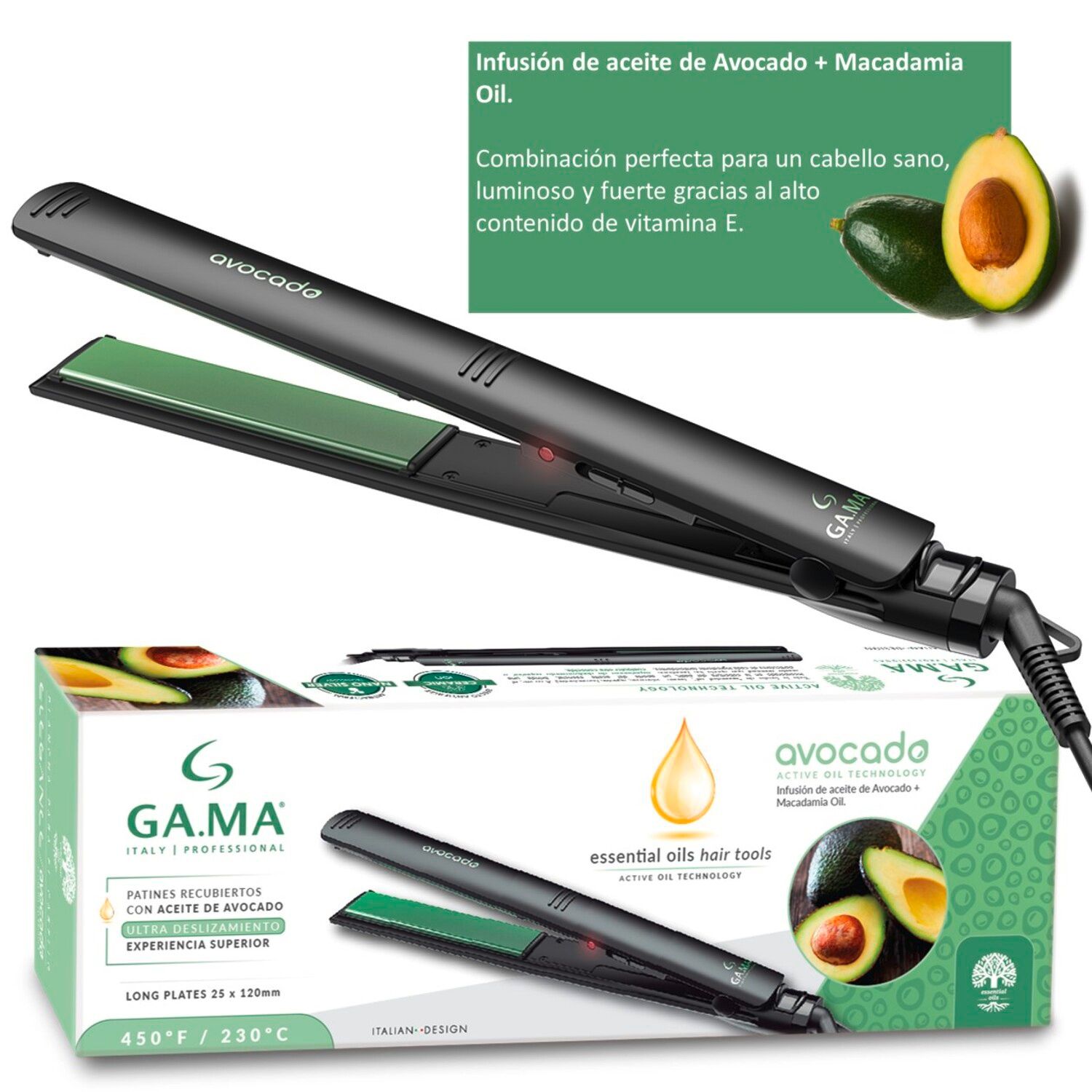 GAMA Alisador GAMA Elegance Avocado