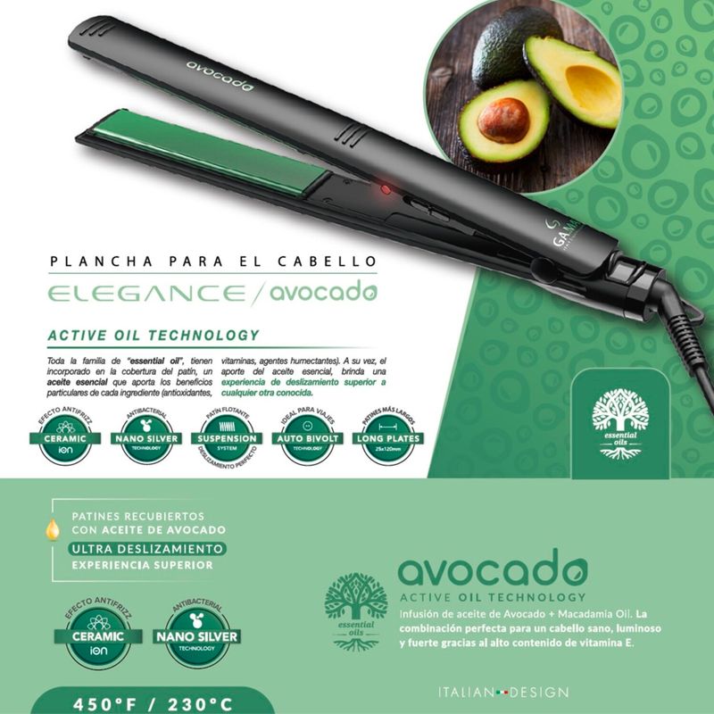 Alisadora Planchita Gama Verde GAMA Alisador GAMA Elegance Avocado