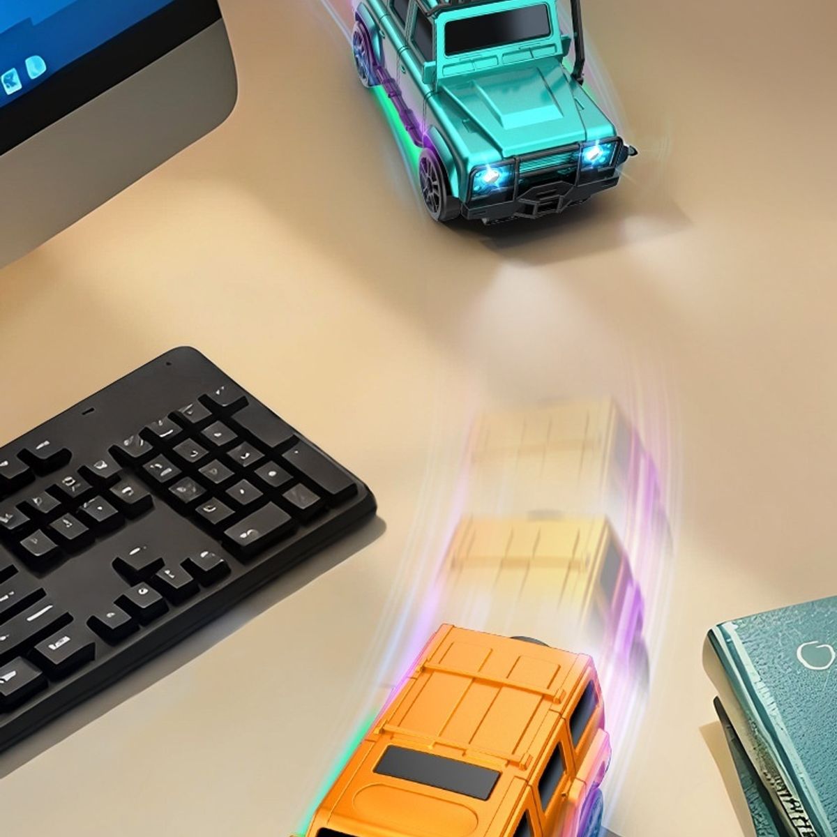 TIOZONEY - Coche teledirigido para niños-Negro