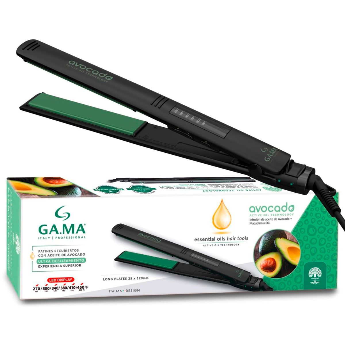 GAMA - Alisador GAMA Elegance Avocado LED