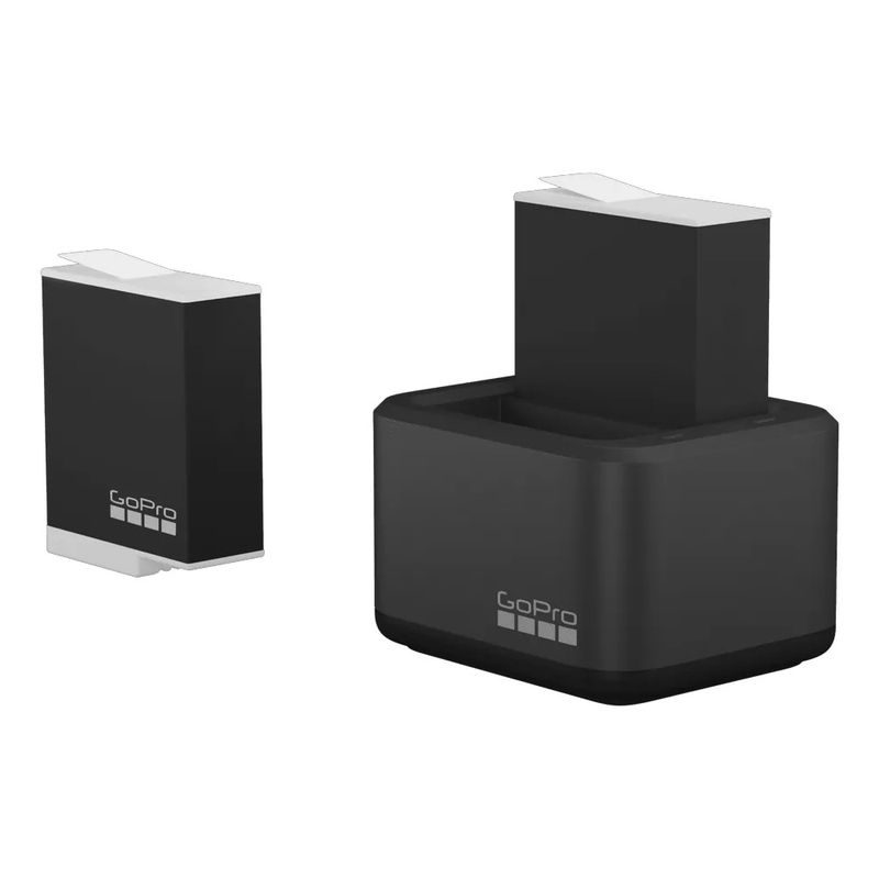 GOPRO - Cargador de batería dual y baterías Enduro Compatible con GoPro HERO12