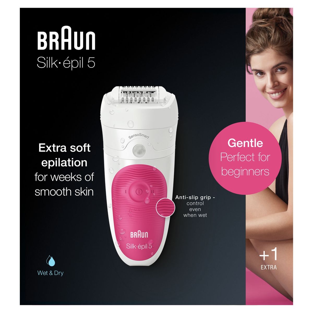 BRAUN - Depiladora de pinzas BRAUN 5/500 Pink