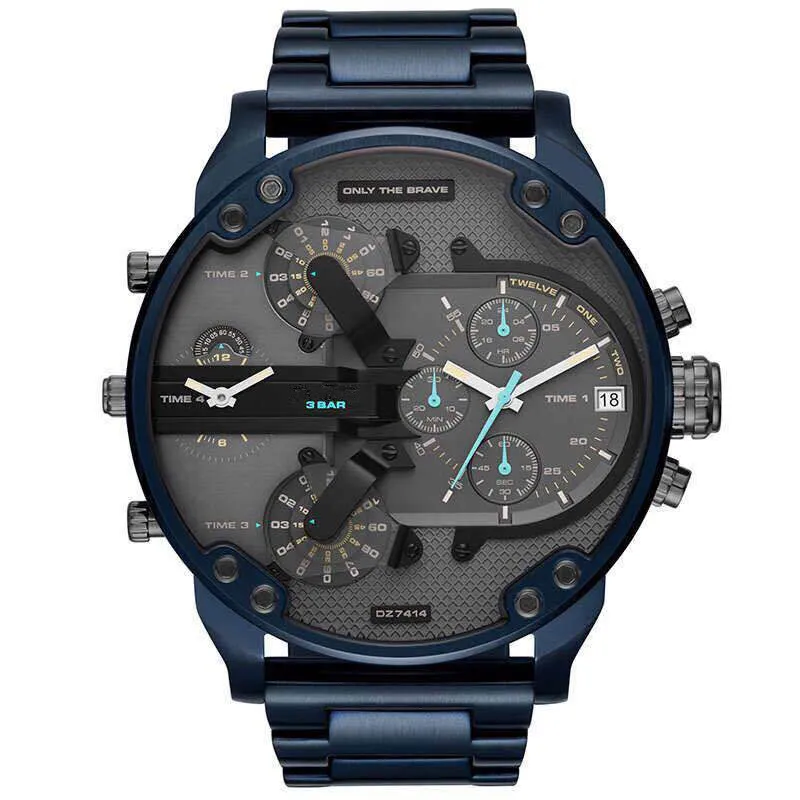 BRO TOUMI - Bro Toumii DZ reloj mecánico de gran dial impermeable-Negro