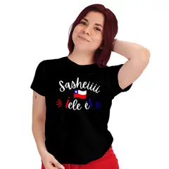 ROLY - Polera mujer diseño frases chilenas fiestas patrias D14
