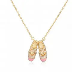 GENERICO - Collar Zapatilla Ballet  en enchape oro