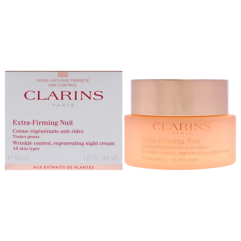 CLARINS - Crema de noche adicional para firmar todos los tipos de piel de 47 ml de clarins