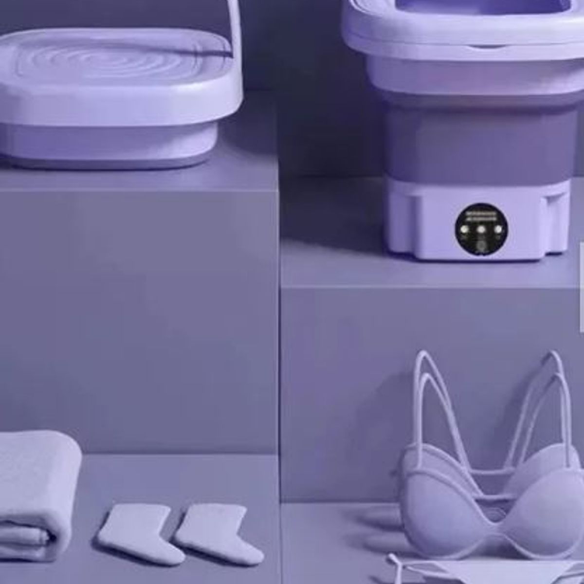 Mini Lavadora plegable para el hogar 8 litros, marca GENERICO - Foto 2