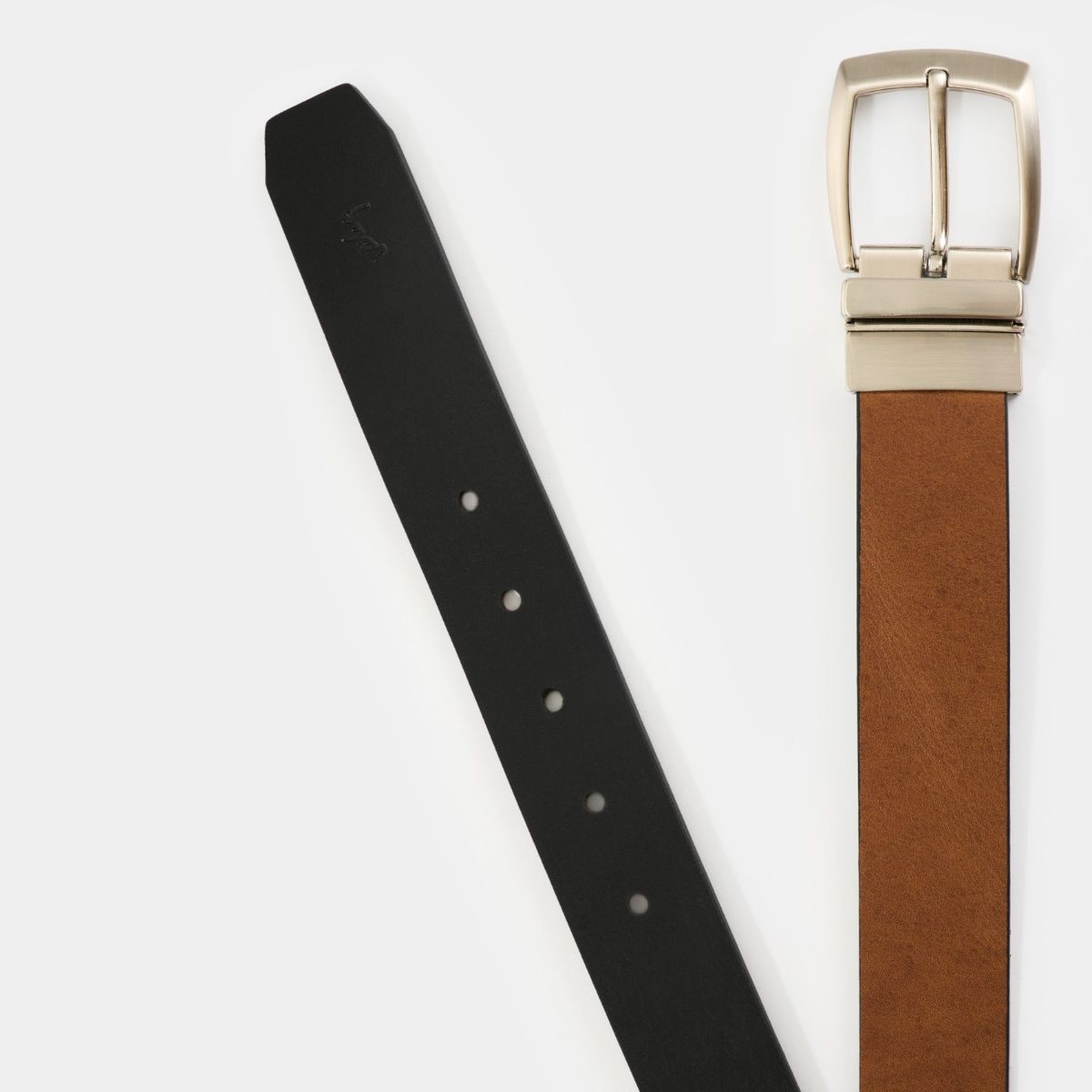 VELEZ - Vélez Cinturón Reversible De Cuero Para Hombre Serpia Miel