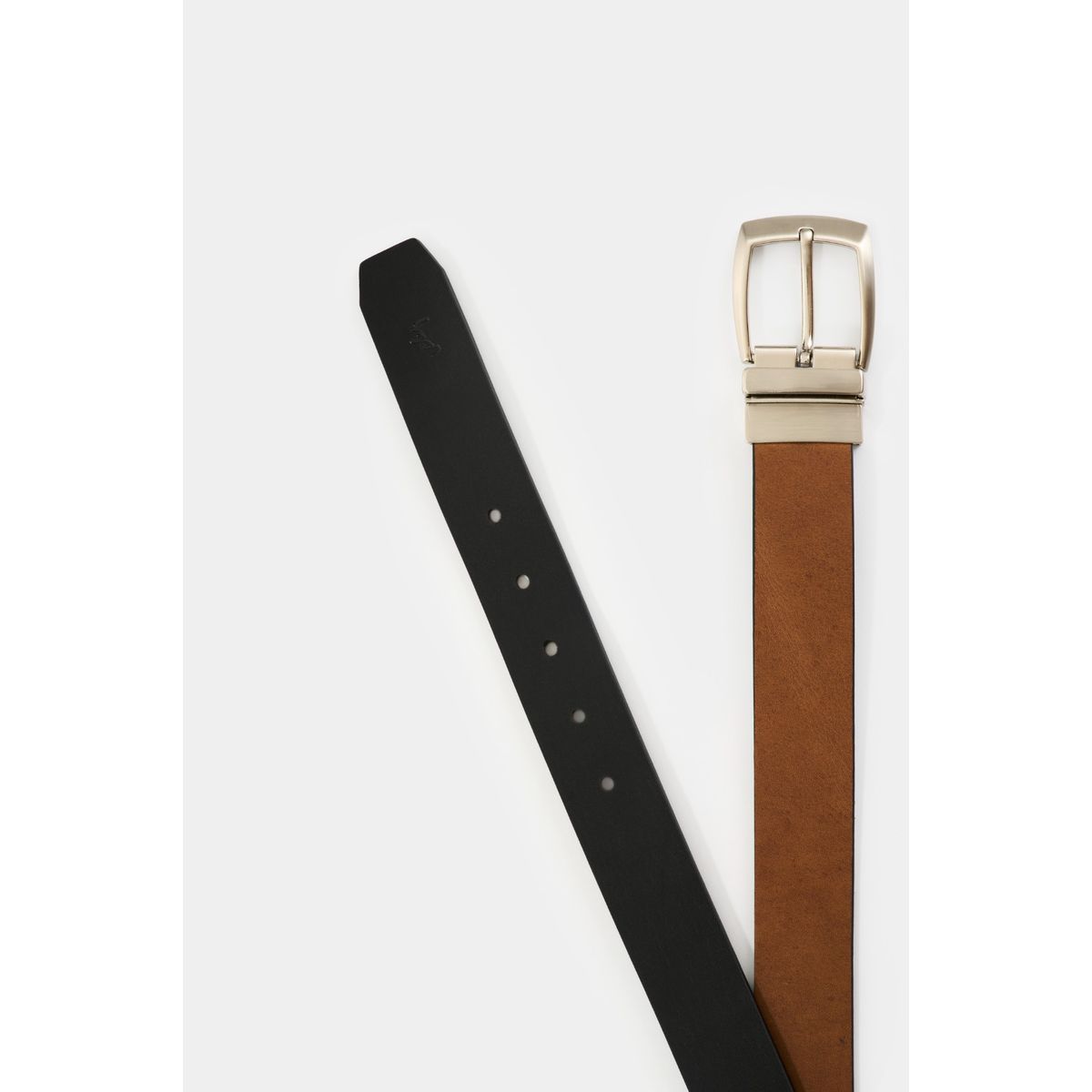 VELEZ - Vélez Cinturón Reversible De Cuero Para Hombre Serpia Miel