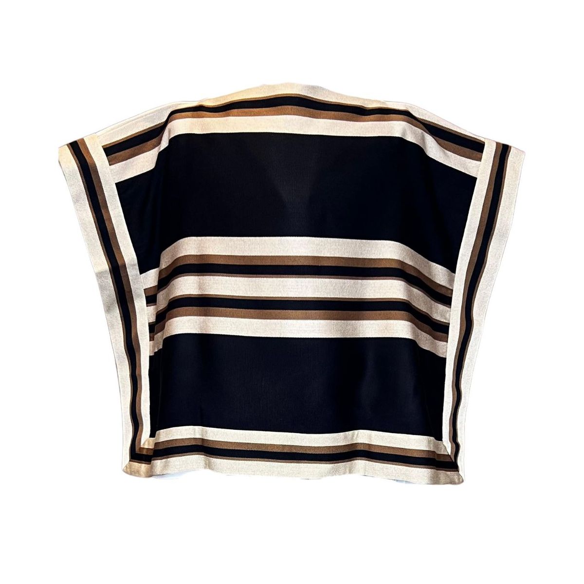 CORRALERO SASTRERIA - Manto huaso Lana nacional telar  beige-negro