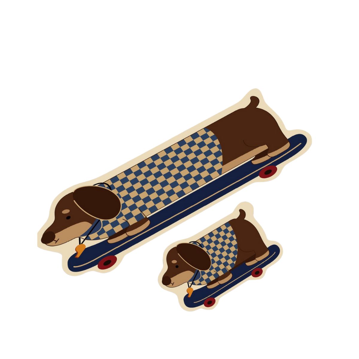 GENERICO - Set 2 Alfombras Antideslizante Diseños Realistas Para Cocina