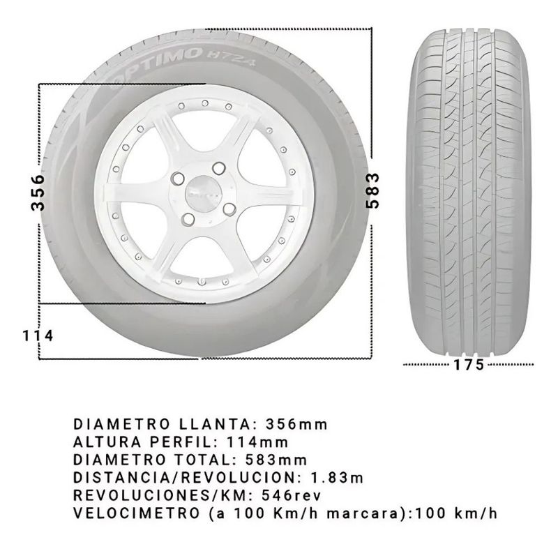 ROYAL - Neumático Royal Black RYB 175 65R14 T82