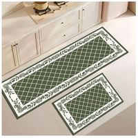 Set 2 Alfombras Antideslizante Diseños Realistas Para Cocina