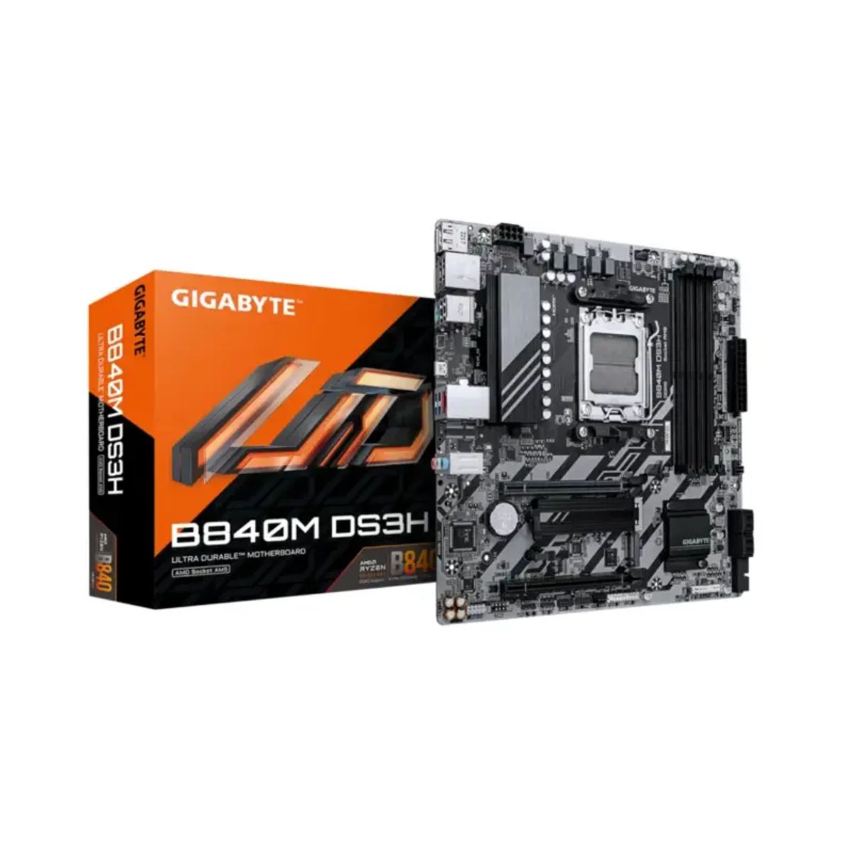 GIGABYTE - Placa Madre Gigabyte B840M DS3H AM5 DDR5 M2 mATX