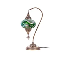 TURKUAZ - Lámpara turca cisne M Mármara verde