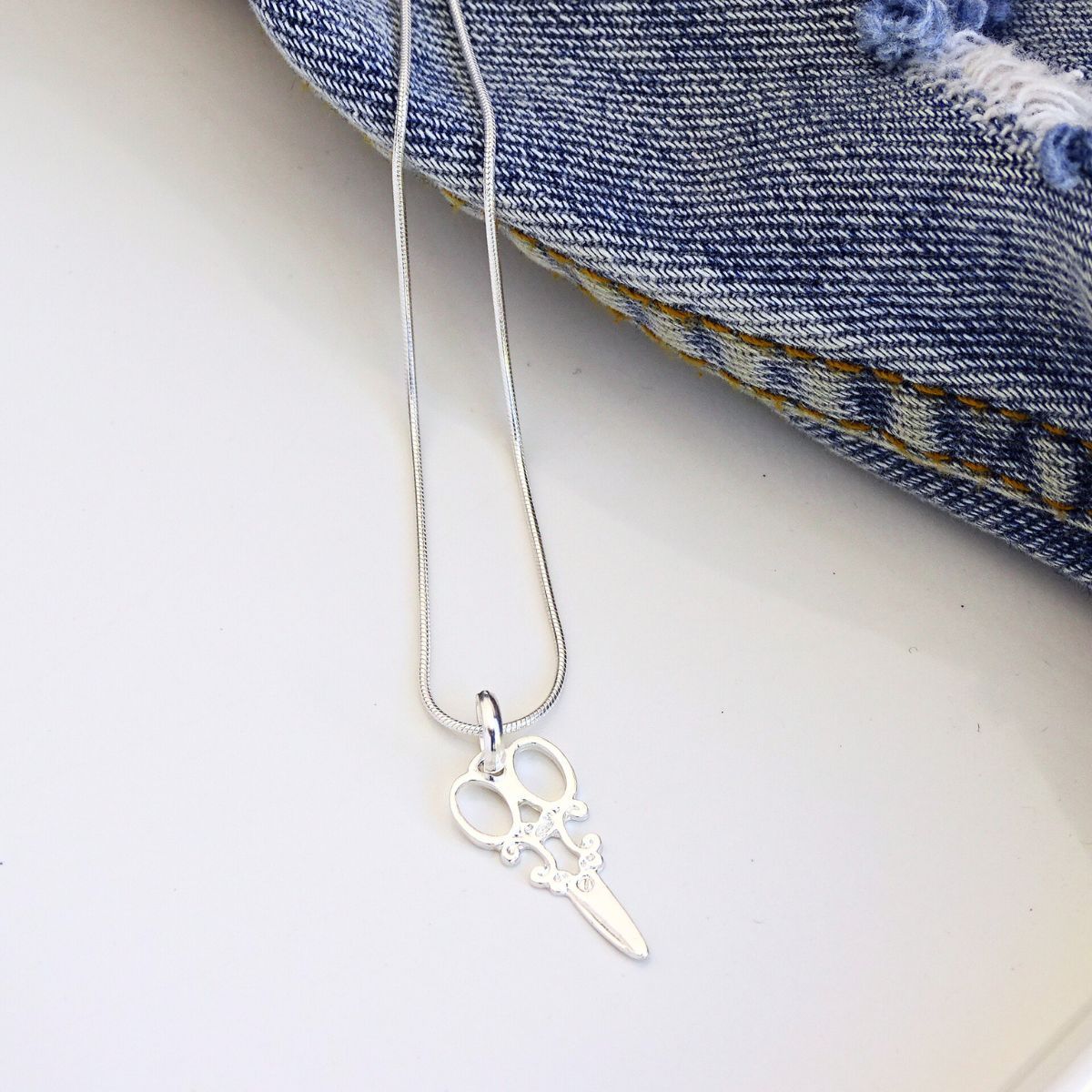 MABELITA - Cadena Plata Ley 925 Colgante Estilista