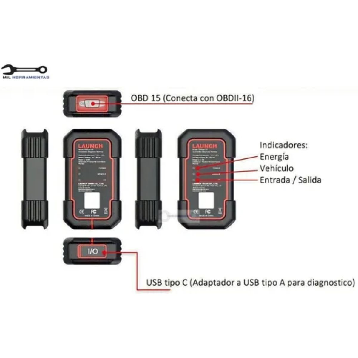 LAUNCH - Escaner Multimarca X431 Pro V40 Launch